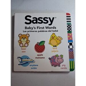 Sassy Baby's First Words Bilingual Board Book English Spanish Ages 0-2 2014